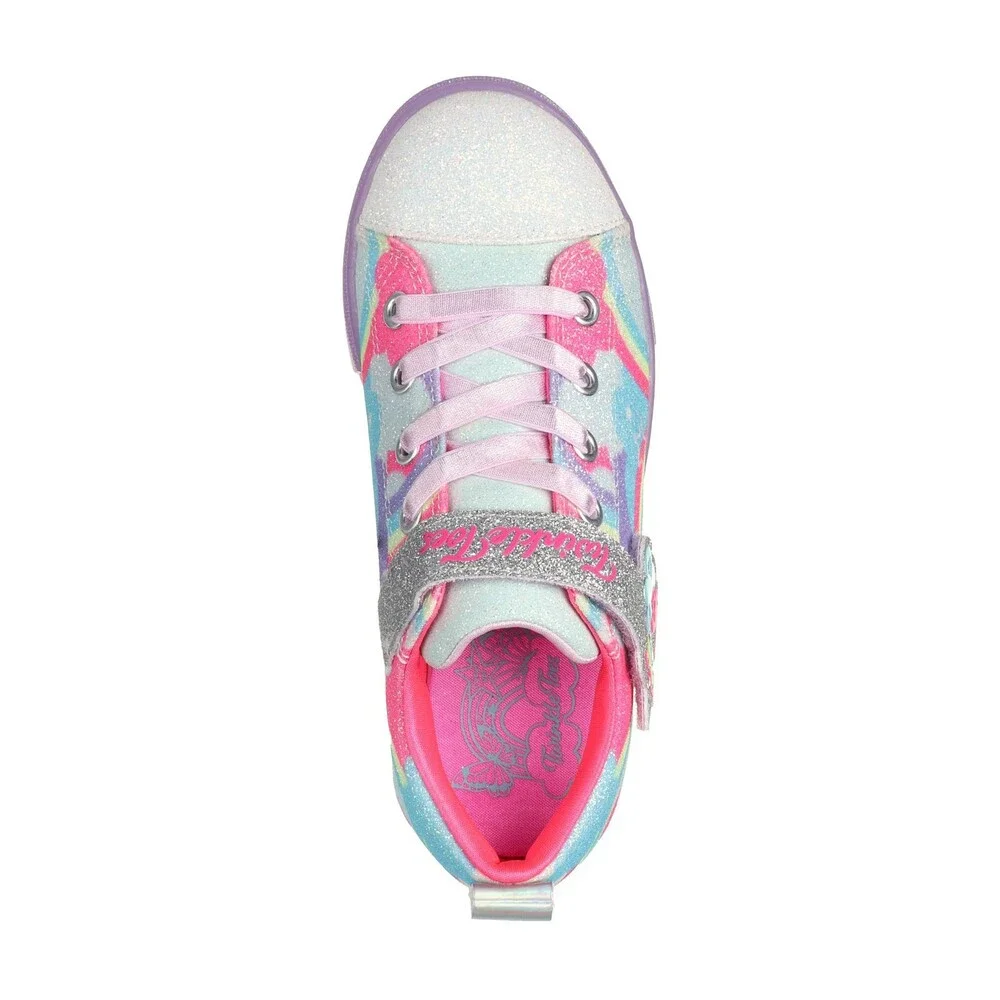 Skechers Twinkle Sparks Ice 2.0 - Shimmering Girls Multi Casual Shoes HTAT1339